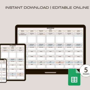 social media calendar, social media kalender
